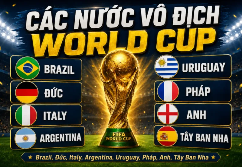 Các đội tuyển hàng đầu thế giới cạnh tranh chức vô địch World Cup 2030